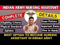 Indian Army Nursing Assistant 2025 – Full Details 🔥 | Eligibility, Exam, Physical, Apply Now!
