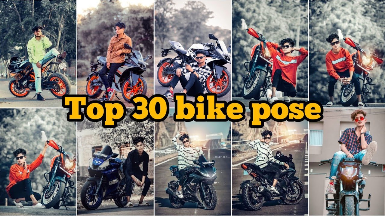 New pose for photoshoot bike | Photoshoot pose boy bike | Best pose with  bike - YouTube