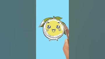 How To Draw A Cute Cartoon Lemon #howtodraw #cartoon #shorts #sketchykidsstudio #lemon