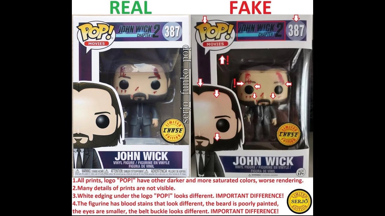 Funko Pop Legit "Real Vs Fake": (CHASE) #387 - YouTube