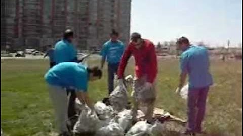 who knew picking up trash could be fun?