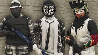 GTA V - 5 Easy Tryhard Outfits Tutorial #162 (White & Black 2023)