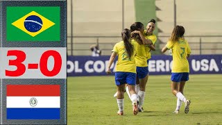 Brazil vs Paraguay Highlights | CONMEBOL Feminino SUB-20 2024 Final Group | 4.26.2024