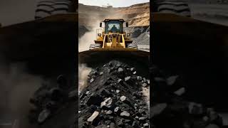Seeing heavy equipment working at a coal mining site #shorts