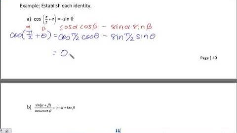 Verifying Identities Using the Sum and Difference Formulas