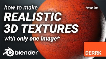Realistic 3D Texture in Blender with only ONE Image!
