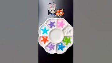 Raad de gemengde kleur van Zootropolis-personages (deel 4) #kleurenmengen #voldoening #zootropoli...