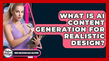 What Is AI Content Generation For Realistic Design? - Video And Design Saas Solutions