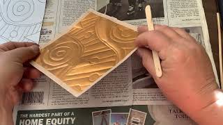 5th Metal Repousse 2 Using tools to Chase/emboss