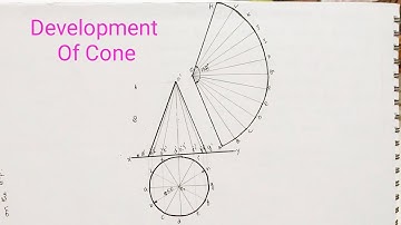 How to draw Development Of Surfaces: Cone
