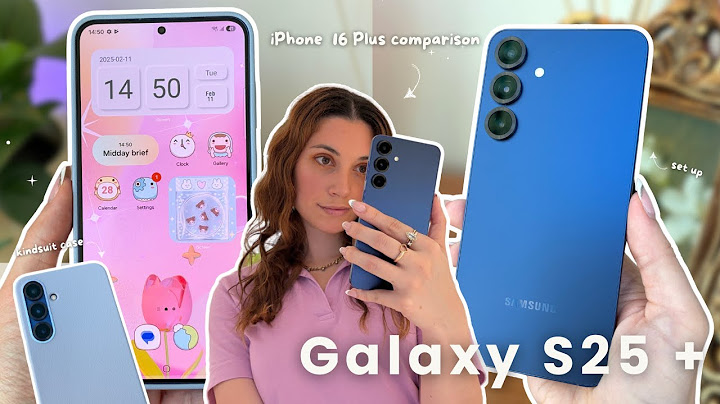 Samsung Galaxy S25 + (navy) 💎 aesthetic unboxing, iPhone 16 Plus comparison & accessories