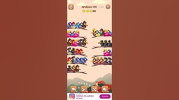 bird sort 2 color puzzle solution niveau 170 #games #gaming #puzzle #puzzlegame #androidgames