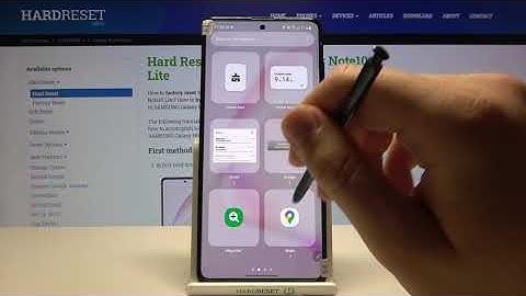 How to Add Widgets to Home Screen in Samsung Galaxy Note 10 Lite?