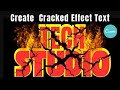 How To Make Cracked Effect Text In CANVA, Typography Hacks, Lean CANVA Tutorial Step By Step In Urdu