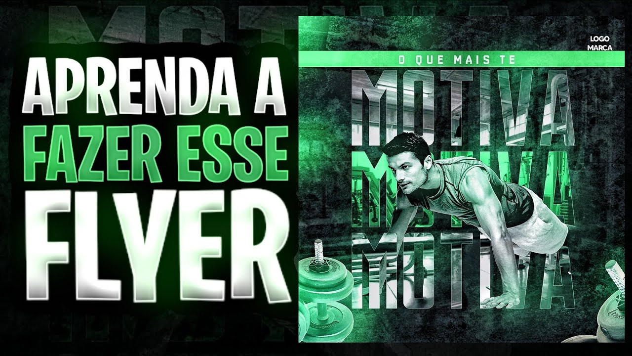 COMO FAZER FLYER PARA ACADEMIA PELO CELULAR ANDROID PS TOUCH TUTORIAL COMPLETO