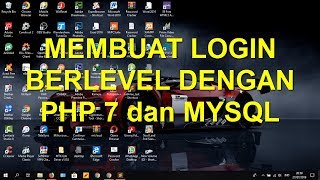 #BAG 15 , MEMBUAT LOGIN BER LEVEL SEDERHANA MENGGUNAKAN PHP 7 DAN MYSQL Profile