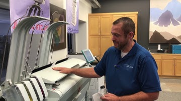 How to clean the scanner glass on an Oce Plotwave or Colorwave scanner.