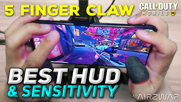 How to 5 Finger Claw in COD Mobile with HANDCAM (HUD + SETTINGS) *Updated Sensitivity