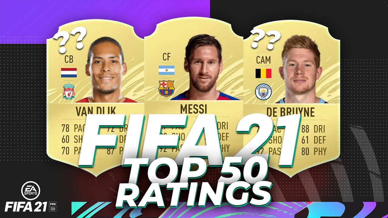 FIFA 21 | THE TOP 50 PLAYERS FROM FIFA 21! 😱 | W/ MESSi, RONALDO AND VVD