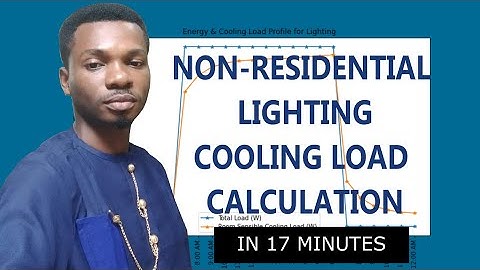 Non-Residential Cooling Load Calculation (Lighting) (Radiant Times Series Method)