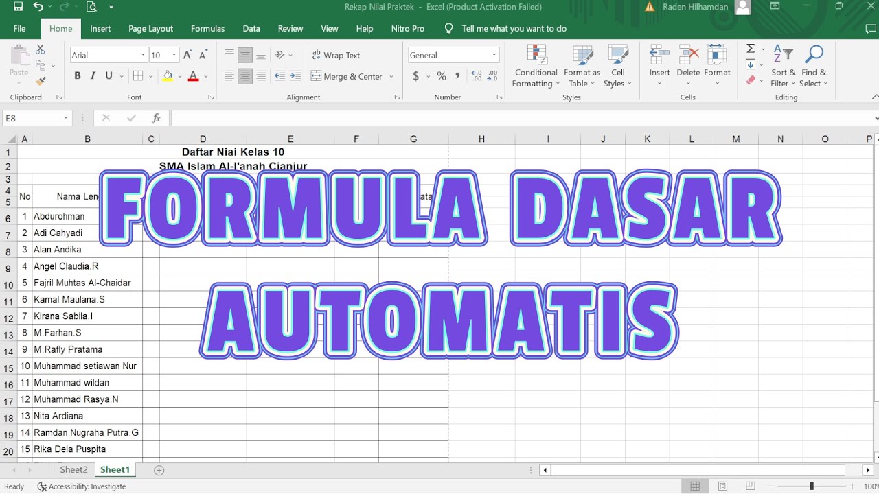 Langkah Praktis Membuat Titik Otomatis di Microsoft Excel Langkah Praktis Membuat Titik Otomatis di Microsoft Excel