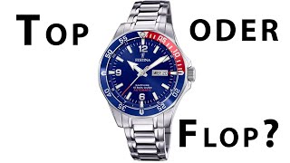 Festina Klassische Uhr F20478/2 - Automatik Diver Saphirglas unter 200 EUR - Review | TEST | Deutsch