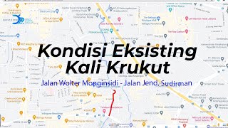 Kondisi Eksisting Kali Krukut Segmen Jalan Wolter Monginsidi - Jalan Jend. Sudirman 2021