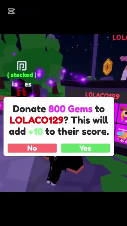 Game: (Donation battles) donating someone free gems #music #roblox #cool #donate