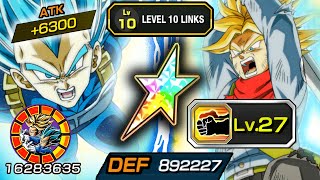 100% Lr Vegeta & Trunks With 27 Additional Extra Atk Equips Dragon Ball Z Dokkan Battle
