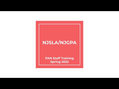 NJSLA and NJGPA Spring 2022 Staff Training Video