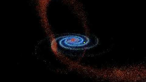 Sagittarius dwarf galaxy flyaround