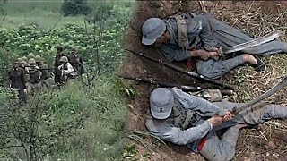 Chinese army set up an ambush on the hill, killing the Japanese army by surprise.