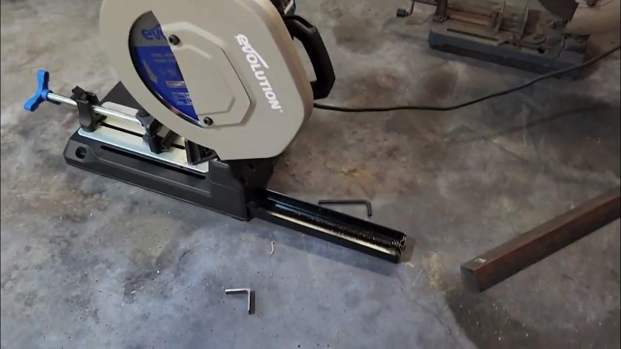 Evolution S380CPS 15inch Metal Chop Saw unboxed. First cut review VS
