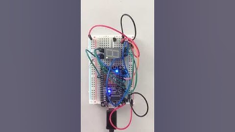 ESP8266 based temperature sensor with single digit display for IoT