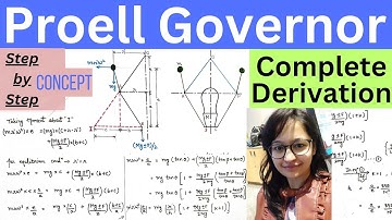 Proell Governor | Complete Derivation | Concept | Modification of Porter  @pragyaniketan92