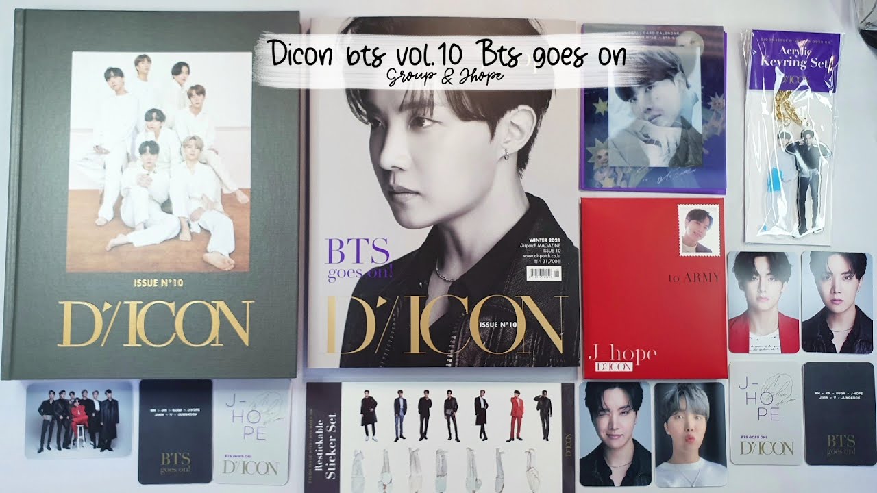 Unboxing Dicon magazine vol.10 Bts goes on | group version & jhope