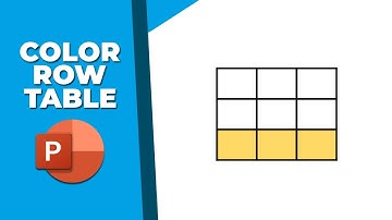 How to add color to row of a table in PowerPoint