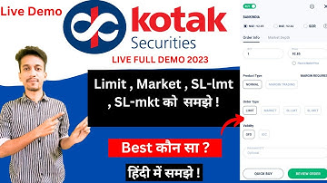 kotak securities trading demo | how to use kotak securities demat account | kotak stock trader app