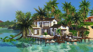 Dream Vacation Water House  The Sims 4  No Cc  Speed Build