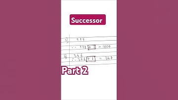 Successor✨Part2| Whole Numbers|CBSE|Class6|#shorts #trending#maths#successor #predecessor #ssc#cbse
