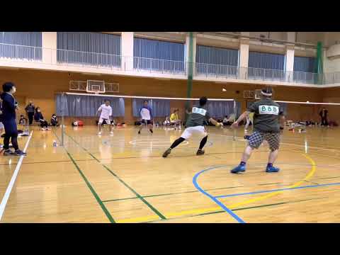 地元大会でのラリー戦！！！【バドミントン】#B.B.Bバドミントンチャンネル #シニアダブルス
