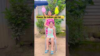 Choose the balloons and have fun🎈|| challenge funny game |#shorts #comedy#games#challenge #ytshorts