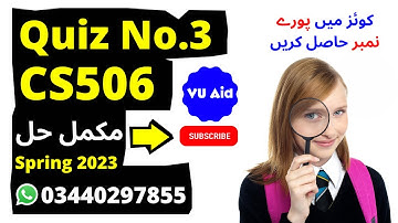 cs506 quiz 3 spring 2023 | cs506 quiz 3 2023 | cs506 quiz 3 solution spring 2023
