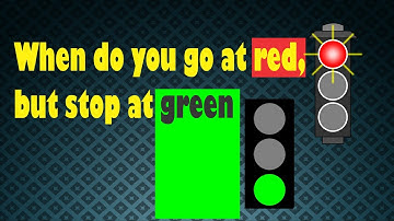 Riddle: When do you go at red, but stop at green?