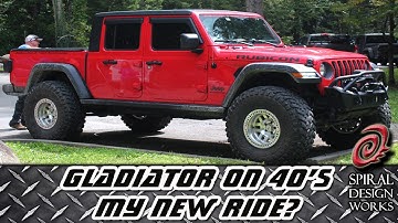 2020 Jeep Gladiator on 40's walk around and Camping and exploring Cher...