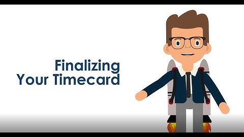 J1 Web - Employee Hub: Finalizing Your Timecard