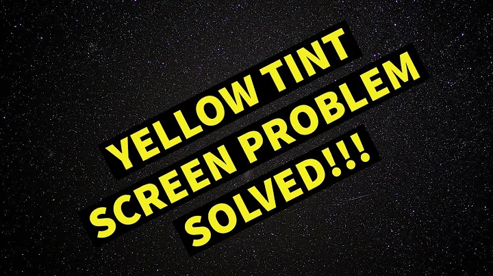 HOW TO FIX YELLOW TINTED SCREEN ON WINDOWS 10