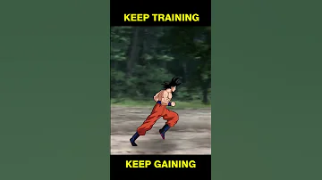💯Goku Training Motivation 🔥| Goku outspeeds Naruto and Saitama 😲 | #animation #shorts