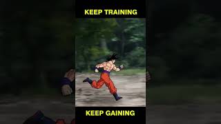 💯Goku Training Motivation 🔥| Goku outspeeds Naruto and Saitama 😲 | #animation #shorts screenshot 4