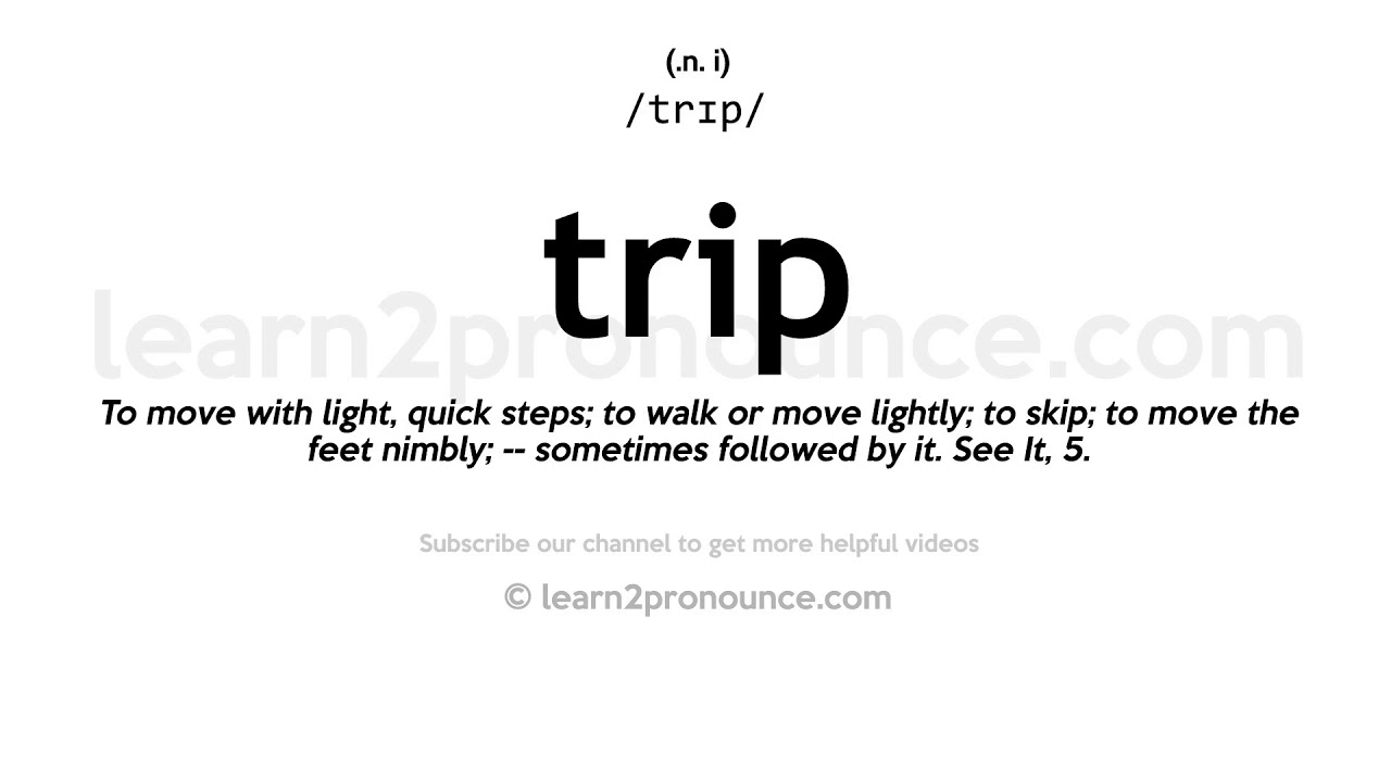 trip over my words definition